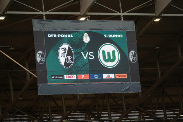 Football, DFB Cup, SC Freiburg v VfL Wolfsburg