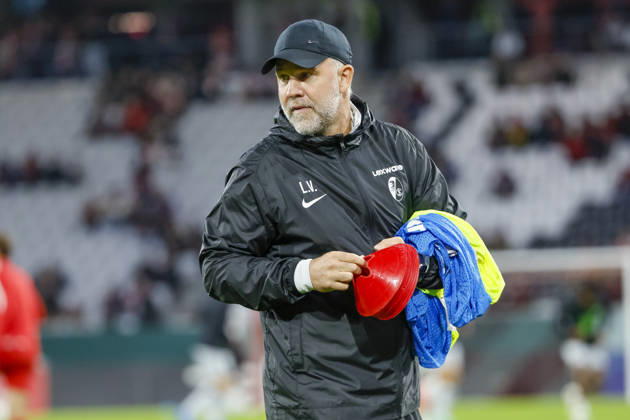 Lars Vossler, SC Freiburg, Assistant Coach, before kickoff, Germany, Soccer, DFB Cup, Second Round, 2026–2027, SC Freiburg vs. VfL Wolfsburg, October 28, 2026, Freiburg im Breisgau, Europa-Park Stadium, Germany Copyright: xGrantxHubbsx