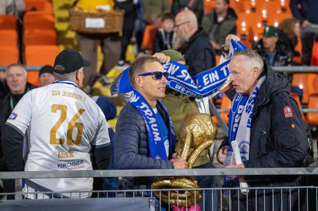Soccer, Men s, 2026–2027 Season, DFB Cup Second Round, SSV Jeddeloh II vs. Hertha BSC, Jeddeloh fans, October 28, 2026, Copyright: xMatthiasxKochx