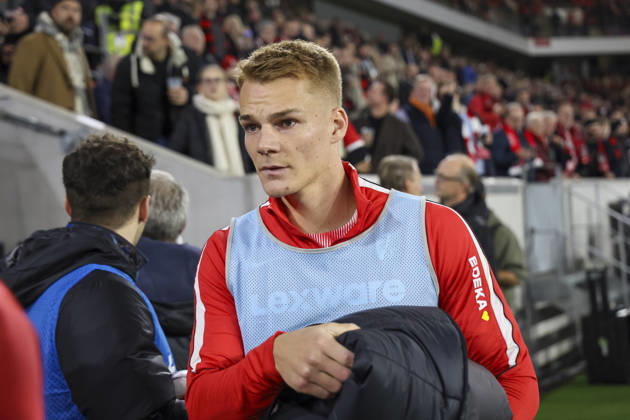 Philipp Lienhart, SC Freiburg, 3 minutes before kickoff, Germany, soccer, DFB Cup, 2nd round, 2026–2027, SC Freiburg vs. VfL Wolfsburg, October 28, 2026, Freiburg im Breisgau, Europa-Park Stadium, Germany Copyright: xGrantxHubbsx