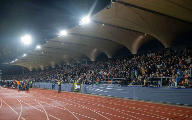 Soccer, Men s, 2026–2027 Season, DFB Cup Second Round, SSV Jeddeloh II vs. Hertha BSC, Fans in the Stands, October 28, 2026, Copyright: xMatthiasxKochx