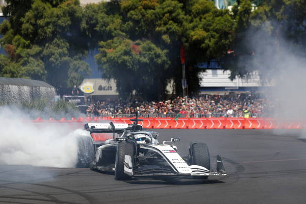Formula One Show Run in Mexico City Cadillac driver Sergio Perez of Mexico shows his skills during a Formula One Show Run in Mexico City, Mexico, 28 October 2026. The Formula One Grand Prix of Mexico City race takes place on 01 November. MEXICO CITY Mexico  Copyright: xIsaacxEsquivelx