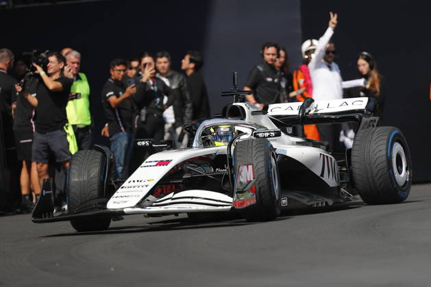 Formula One Show Run in Mexico City Cadillac driver Sergio Perez of Mexico shows his skills during a Formula One Show Run in Mexico City, Mexico, 28 October 2026. The Formula One Grand Prix of Mexico City race takes place on 01 November. MEXICO CITY Mexico  Copyright: xIsaacxEsquivelx