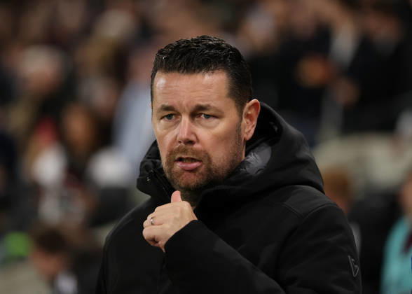 28th October 2026; Craven Cottage, London, England; Carabao Cup Football, Fulham versus Crystal Palace; Crystal Palace Manager Pierre Sage at the dugout JohnxPatrickxFletcher