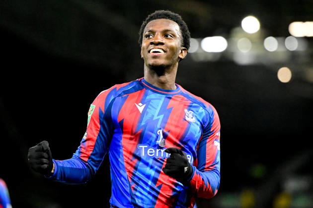 Fulham v Crystal Palace, EFL Cup GOAL Crystal Palace forward Eddie Nketiah (9) scores a goal and celebrates 0-1 during the EFL Cup match between Fulham and Crystal Palace at Craven Cottage, London, UK on 28 October 2026. London Craven Cottage Greater London UK Editorial use only DataCo restrictions apply See www.football-dataco.com , Copyright: xDennisxGoodwinx PSI-25079-0026