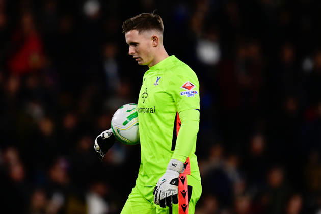 Fulham v Crystal Palace, EFL Cup Crystal Palace goalkeeper Dean Henderson (1) during the EFL Cup match between Fulham and Crystal Palace at Craven Cottage, London, UK on 28 October 2026. London Craven Cottage Greater London UK Editorial use only DataCo restrictions apply See www.football-dataco.com , Copyright: xDennisxGoodwinx PSI-25079-0028