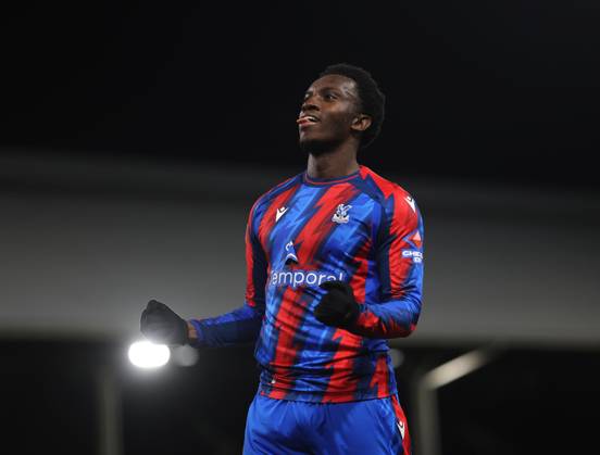 Carabao Cup - Fulham FC v Crystal Palace FC LONDON, ENGLAND - OCTOBER 28: GOAL 1-0, Eddie Nketiah of Crystal Palace goal celebration after scoring a goal to put Crystal Palace 1-0 ahead during the Carabao Cup Last 16 match between Fulham FC v Crystal Palace FC at Craven Cottage Stadium on October 28, 2026 in London, England. (Photo by Daniel Weir) London Craven Cottage Stadium England Copyright: xDanielxWeir SportsxPressxPhotox Sportspressphoto_SPR270267