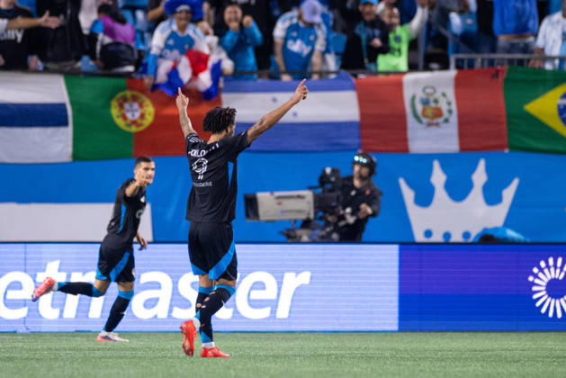 October 28, 2026: Charlotte FC forward Idan Toklomati (9) celebrates after a goal in the second half against the CF Montreal in the MLS, Fussball Herren, USA match up at Bank of America Stadium in Charlotte, NC. Mandatory Credit: -Cal Media Charlotte United States - ZUMAc04_ 20261028_zma_c04_018 Copyright: xScottxKinserx