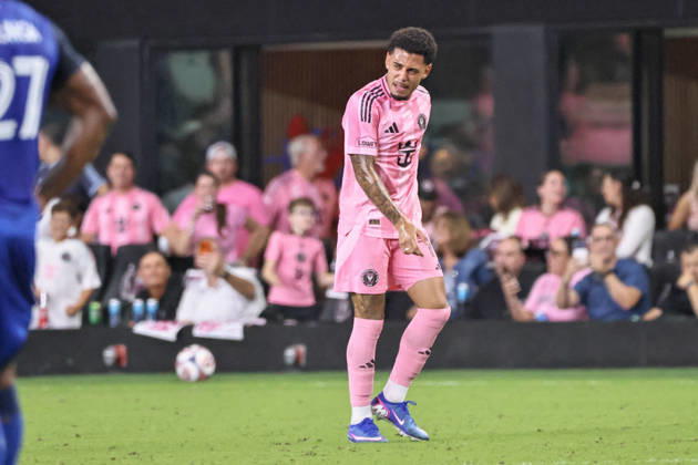 October 28, 2026, Miami, Florida, USA: Inter Miami CF forward Riquelme Fillipi (11) celebrates a goal scored during a 2026 MLS, Fussball Herren, USA soccer match between Inter Miami CF and FC Cincinnati. Miami USA - ZUMAa257 20261028_zsp_a257_019 Copyright: xChrisxArjoonx