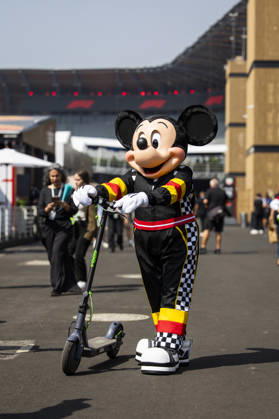 F1 - MEXICO CITY GRAND PRIX 2026 Mickey Mouse during the 2026 Formula 1 Mexico City Grand Prix, 19th round of the 2026 Formula One World Championship, WM, Weltmeisterschaft from October 30 to November 1, 2026 on the Autodromo Hermanos Rodriguez, in Mexico City, Mexico - Mexico CityMexico  Copyright: xJulienxDelfossex
