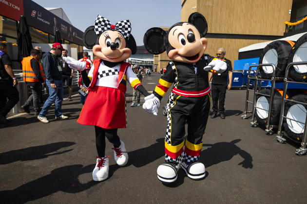 F1 - MEXICO CITY GRAND PRIX 2026 Mini and Mickey Mouse during the 2026 Formula 1 Mexico City Grand Prix, 19th round of the 2026 Formula One World Championship, WM, Weltmeisterschaft from October 30 to November 1, 2026 on the Autodromo Hermanos Rodriguez, in Mexico City, Mexico - Mexico CityMexico  Copyright: xJulienxDelfossex