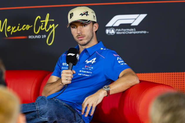 F1 - MEXICO CITY GRAND PRIX 2026 GASLY Pierre (fra), Alpine F1 Team A526, portrait, pre-event press conference, PK, Pressekonferenz during the 2026 Formula 1 Mexico City Grand Prix, 19th round of the 2026 Formula One World Championship, WM, Weltmeisterschaft from October 30 to November 1, 2026 on the Autodromo Hermanos Rodriguez, in Mexico City, Mexico - Mexico CityMexico  Copyright: xJulienxDelfossex