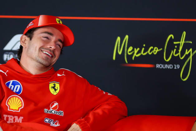 RECORD DATE NOT STATED 29th October 2026; Autodromo Hermanos Rodriguez, Mexico City, Mexico; Formula 1, Mexican Grand Prix, Arrival Day; Charles Leclerc of Monaco and Scuderia Ferrari HP during Drivers press conference, PK, Pressekonferenz KimberlyxFenton