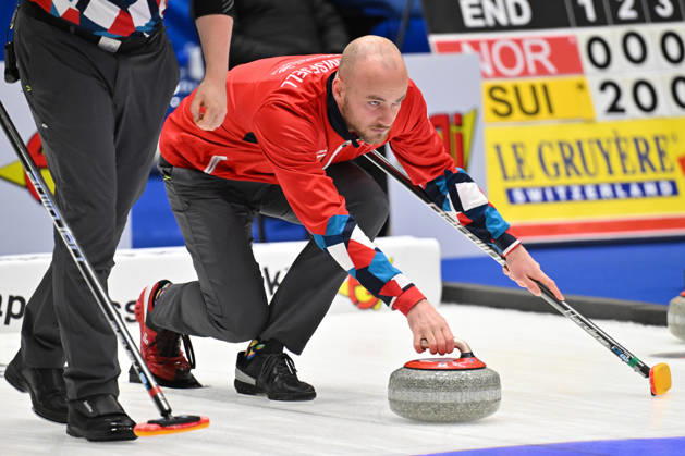 European Curling Championships 2026: Norway vs Czechia, in Ostrava, Czech Republic, on October 29, 2026. Magnus Ramsfjell (NOR). (CTKxPhoto JaroslavxOzana) CTKPhotoP2026102909140  CTKPhotoP2026102909140