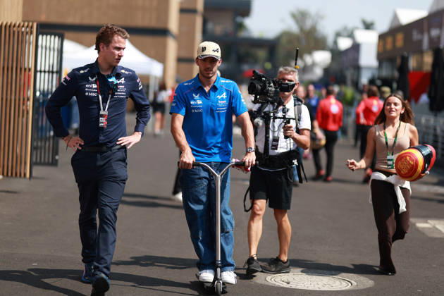 Ahead of Formula 1 2026 Mexico City Grand Prix MEXICO CITY, MEXICO - OCTOBER 29: Pierre Gasly of Alpine rides a scooter through the paddock, ahead of the Formula 1 Grand Prix of Mexico, at Autodromo Hermanos Rodriguez, in Mexico City, Mexico on October 29, 2026. Daniel Cardenas Anadolu Mexico City Mexico. Editorial use only. Please get in touch for any other usage.  Copyright: x2026xAnadoluxDanielxCardenasx