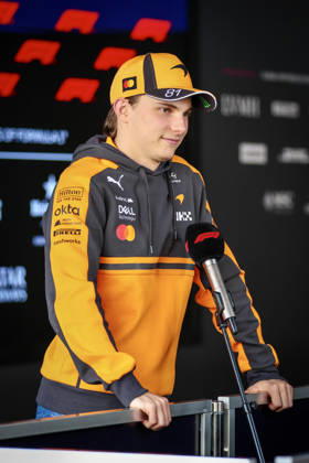 RECORD DATE NOT STATED 29th October 2026; Autodromo Hermanos Rodriguez, Mexico City, Mexico; Formula 1, Mexican Grand Prix, Arrival Day; Oscar Piastri of Australia and McLaren Mastercard F1 Team during interview in TV Pen KimberlyxFenton