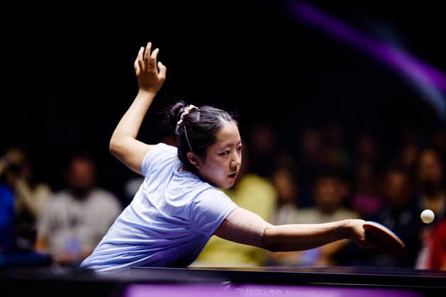 Shin Yubin joue un coup droit Benjamin ELKAIM MAXPPP - Montpellier 30 10 2026 Tennis de table WTT Champions Montpellier 2026 1 8 de finale 30 octobre 2026. Shin Yubin, joueuse sud-coreenne (nÂ°12 mondiale), joue un coup droit, le bras tendu. Elle s incline 3-2 face a -sunyingsha (nÂ°2 mondiale). WTT Champions Montpellier 2026 in Montpellier, France on October 30, 2026. Montpellier FRANCE  Copyright: xMAXPPPxBenjaminxELKAIMx ELK202610303702 ELK202610303702
