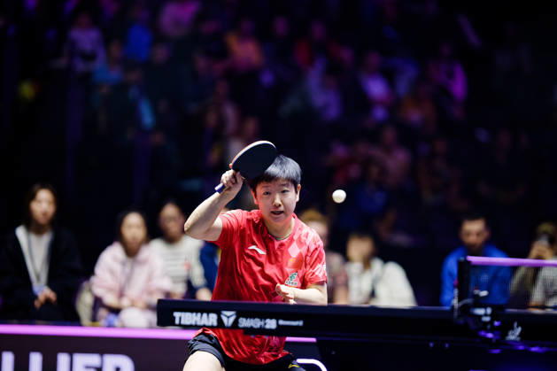 Sun Yingsha prepare un coup droit Benjamin ELKAIM MAXPPP - Montpellier 30 10 2026 Tennis de table WTT Champions Montpellier 2026 1 8 de finale 30 octobre 2026. Sun Yingsha, joueuse chinoise (nÂ°2 mondiale), prepare un coup droit avec sa raquette levee. Elle remporte son match 3-2 face a -shinyubin (nÂ°12 mondiale). WTT Champions Montpellier 2026 in Montpellier, France on October 30, 2026. Montpellier FRANCE  Copyright: xMAXPPPxBenjaminxELKAIMx ELK202610303710 ELK202610303710