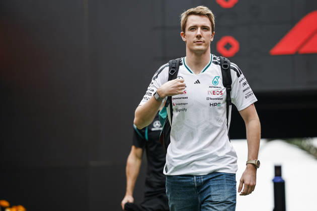 F1 - MEXICO CITY GRAND PRIX 2026 VESTI Frederik (den), Junior Driver of Mercedes AMG F1 Team, portrait during the 2026 Formula 1 Mexico City Grand Prix, 19th round of the 2026 Formula One World Championship, WM, Weltmeisterschaft from October 30 to November 1, 2026 on the Autodromo Hermanos Rodriguez, in Mexico City, Mexico - Mexico CityMexico  Copyright: xJulienxDelfossex