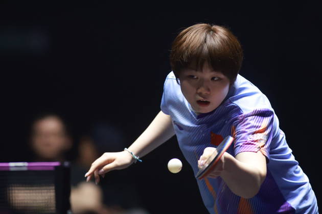 WTT Champions Montpellier 2026 - Day 4 Kuai Man of China competes against Adriana Diaz of Puerto Rico during their Women s Singles Round of 16 match on day four of the WTT Champions Montpellier 2026 at Sud de France Arena in Montpellier, France, on October 30, 2026. Montpellier France  Copyright: xRemyxGrosx originalFilename:gros-notitle261030_npwBi.jpg