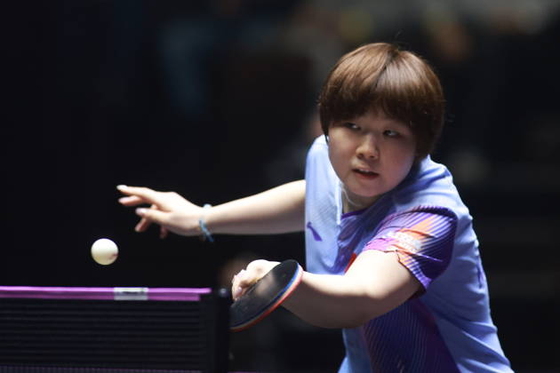 WTT Champions Montpellier 2026 - Day 4 Kuai Man of China competes against Adriana Diaz of Puerto Rico during their Women s Singles Round of 16 match on day four of the WTT Champions Montpellier 2026 at Sud de France Arena in Montpellier, France, on October 30, 2026. Montpellier France  Copyright: xRemyxGrosx originalFilename:gros-notitle261030_npfbJ.jpg