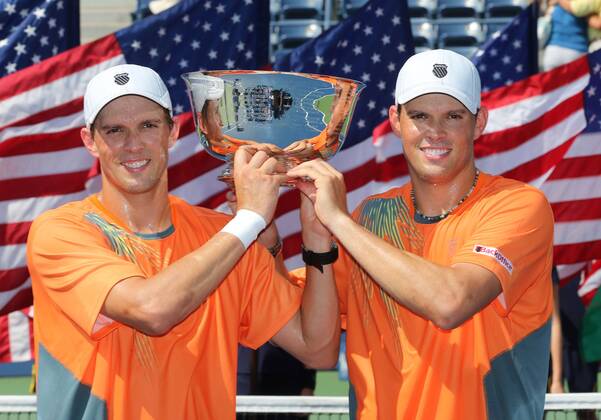 Tennis, US Open, Herren Doppel, Gebrueder Bob und Mike Bryan sind US Open Champions