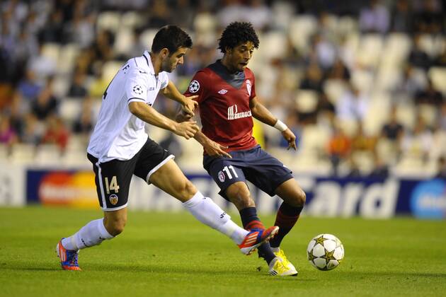 Fussball, Champions League, FC Valencia - OSC Lille 2:0