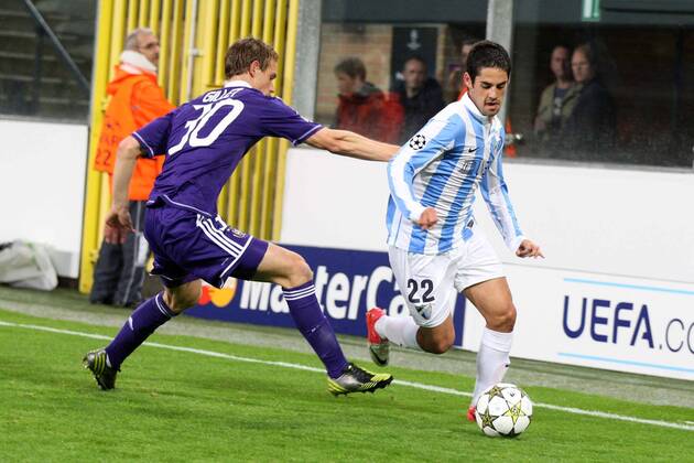 Fussball, Champions League, RSC Anderlecht - FC Malaga 0:3