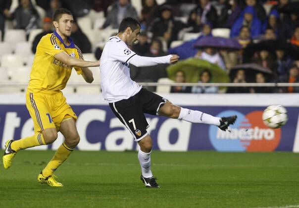 Fussball, Champions League, FC Valencia - BATE Baryssau 4:2