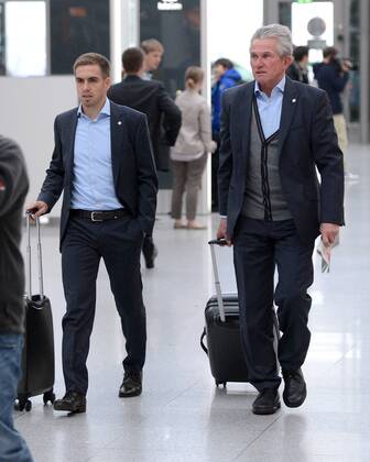 Fussball, Champions League, FC Bayern vor dem Abflug nach Valencia