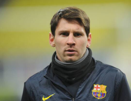 Fussball, Champions League, Lionel Messi beim Training des FC Barcelona in Moskau