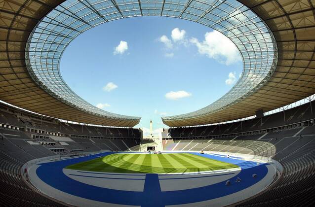 The Berlin Olympic Stadium is inaugurated after a four-year renovation period