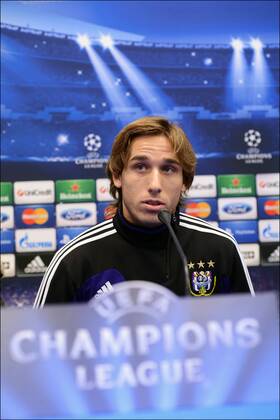 Fussball, Champions League, Pressekonferenz RSC Anderlecht