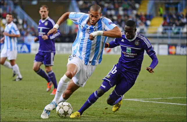 Fussball, Champions League, FC Malaga - RSC Anderlecht