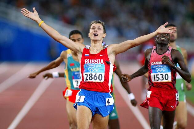 Olympics 2004 - Athletics, victories for Borsakovski (800m), El Guerrouj (5000m), Thorkildsen (javelin), Slesarenko (high) a.o.