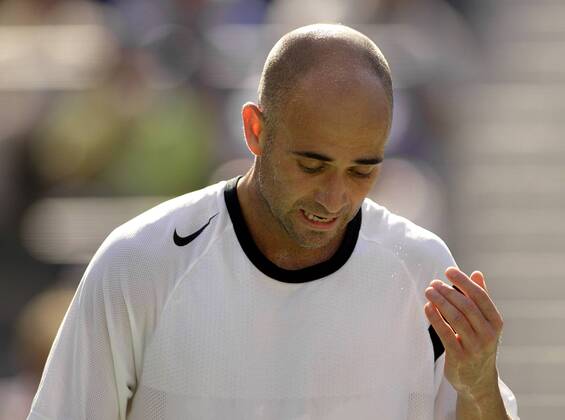 Tennis, US Open with Agassi, Mayer, Henman, Kiefer, Henin-Hardenne