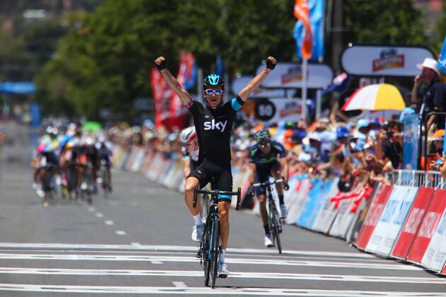Cycling, Tour down under, Geraint Thomas wins stage 2