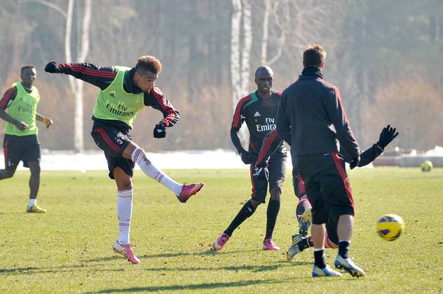 Fussball, Champions League, Training AC Mailand