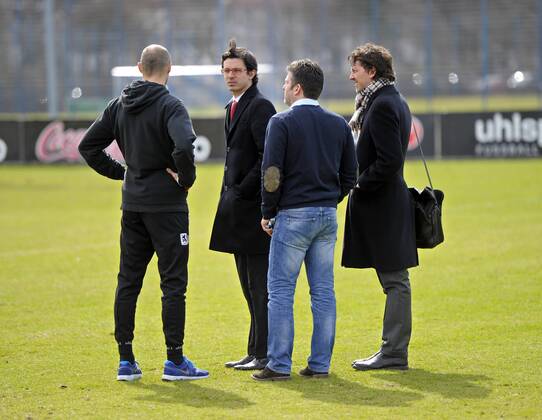 Fussball, Champions League, Juve Delegation begutachtet 1860 Trainingsgelaende