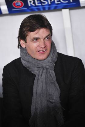 Fussball, Champions League, Tito Vilanova nach langer Krankheit zurueck am Spielfeldrand