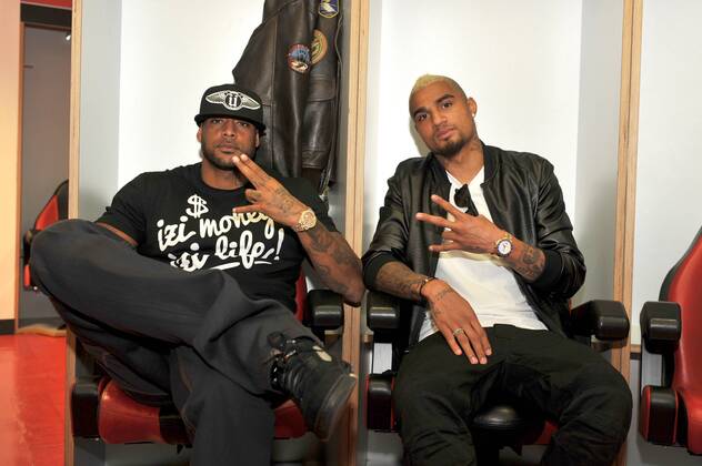 Football, Kevin Prince Boateng meets French rapper Booba