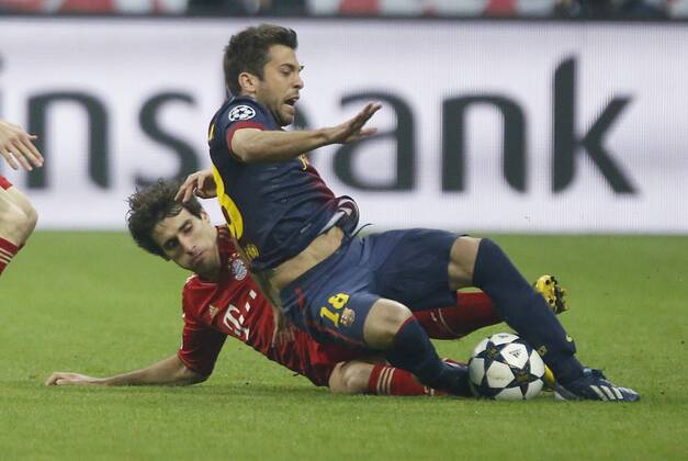 Fussball, Champions League, FC Bayern Muenchen - FC Barcelona