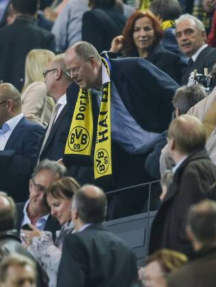 Fussball, Champions League, Peer Steinbrueck zu Gast in Dortmund