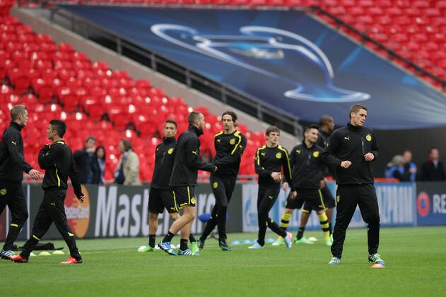 Fussball, Champions League, Abschlusstraining Borussia Dortmund