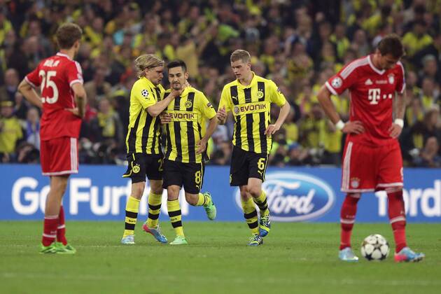 Fussball, Champions League Finale, Ilkay Guendogan gleicht per Elfmeter zum 1:1 aus