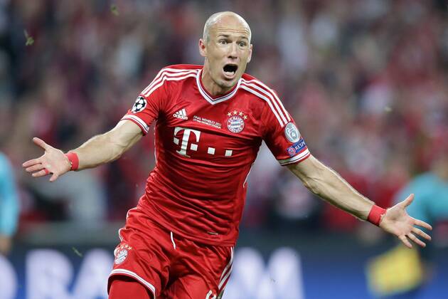 Fussball, Champions League Finale, Arjen Robben erzielt das Siegtor zum 2:1