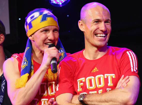 Fussball, Champions League Finale, Party und Bankett des FC Bayern Muenchen