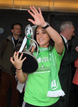 Frauenfussball, Champions League Sieger VfL Wolfsburg, Empfang im Rathaus