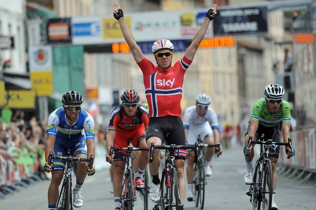 Cycling, Dauphine, Edwald Boasson Hagen wins the 3rd stage