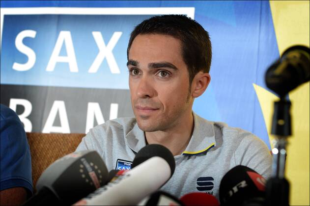 Cycling, Tour de France, Press conference with Alberto Contador